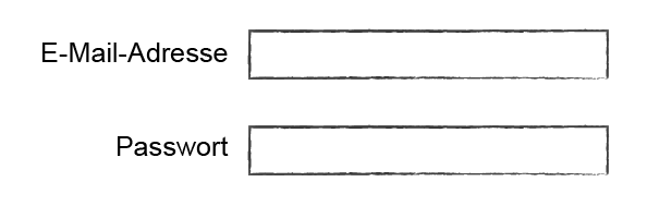Feldbeschriftung rechtsbündig